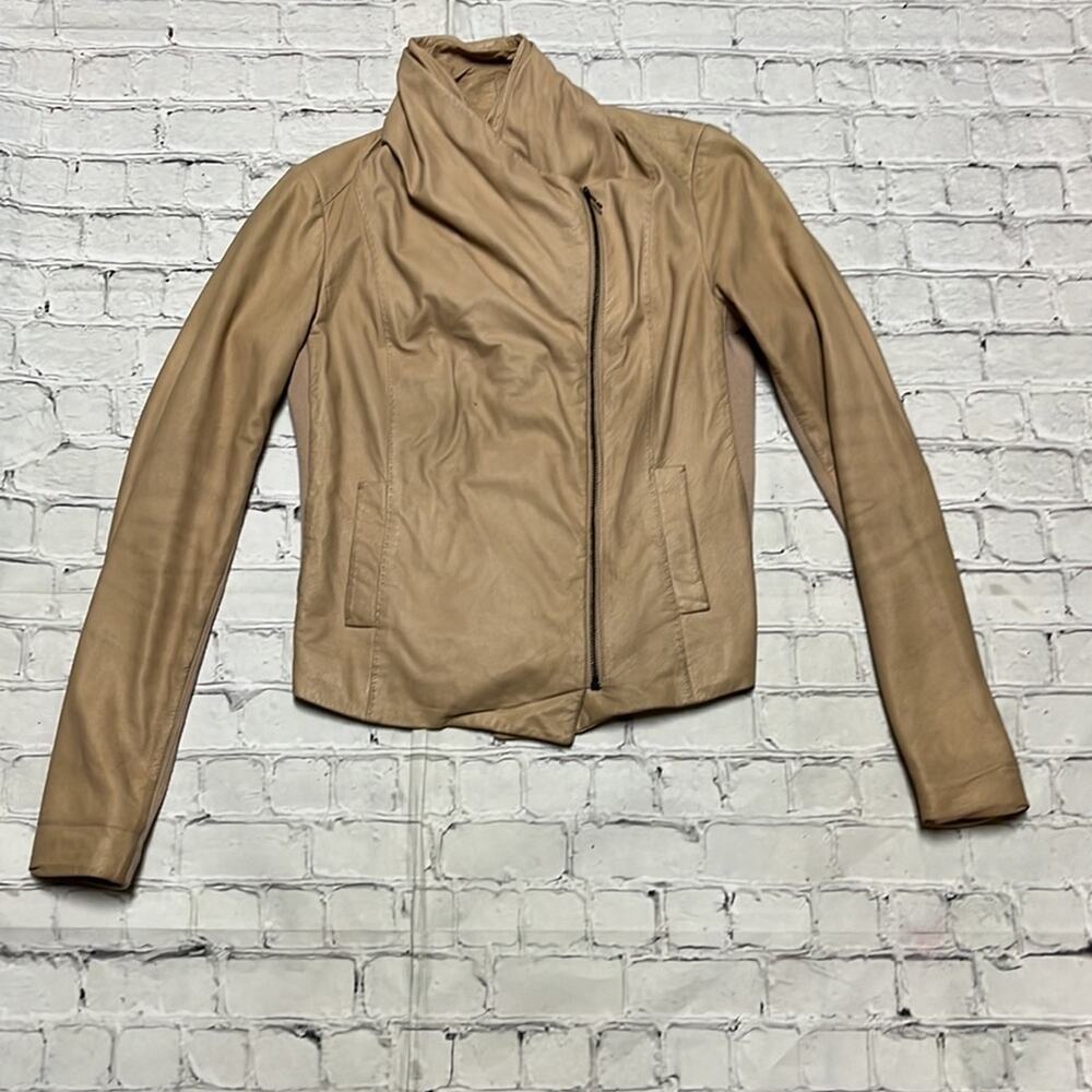 Vince Leather Scuba Jacket S